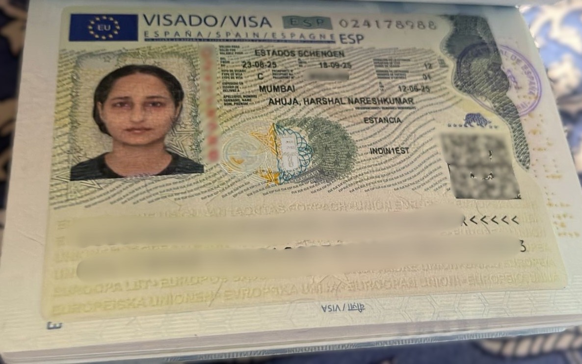 Harshal Nareshkumar Ahuja Visa